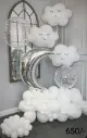 Happy birthday white cloud set