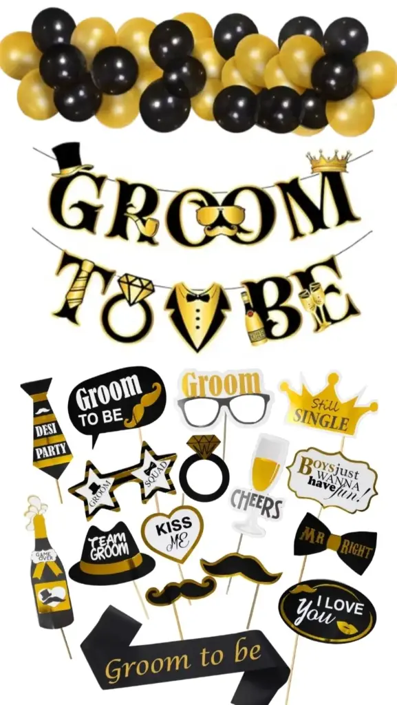 Groom to be decoration set 