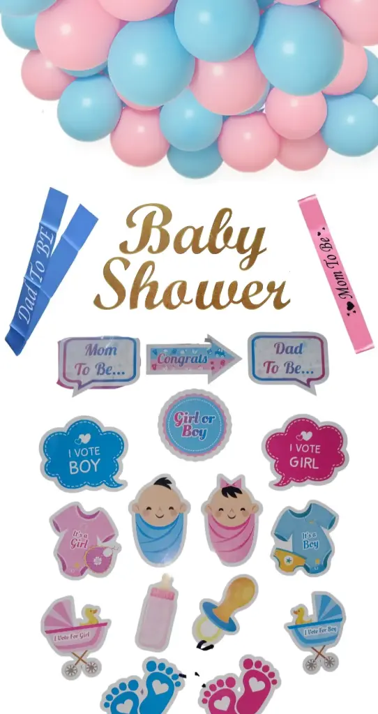 Baby shower decoration set