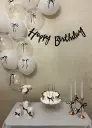 Birthday set with bows.