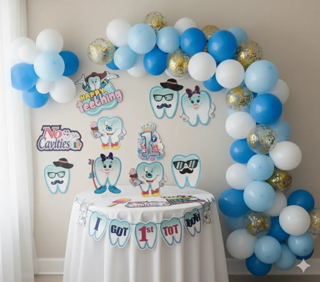 First tooth set