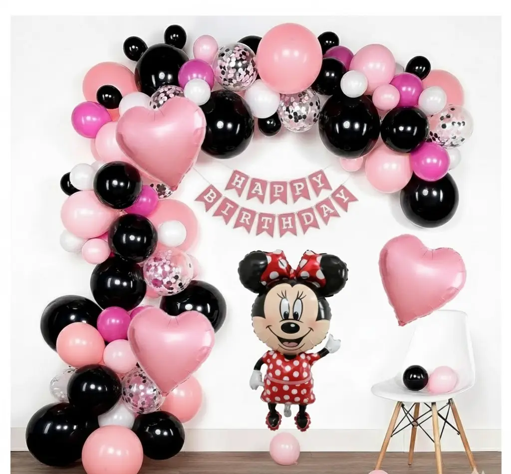 Mini mouse birthday decor set