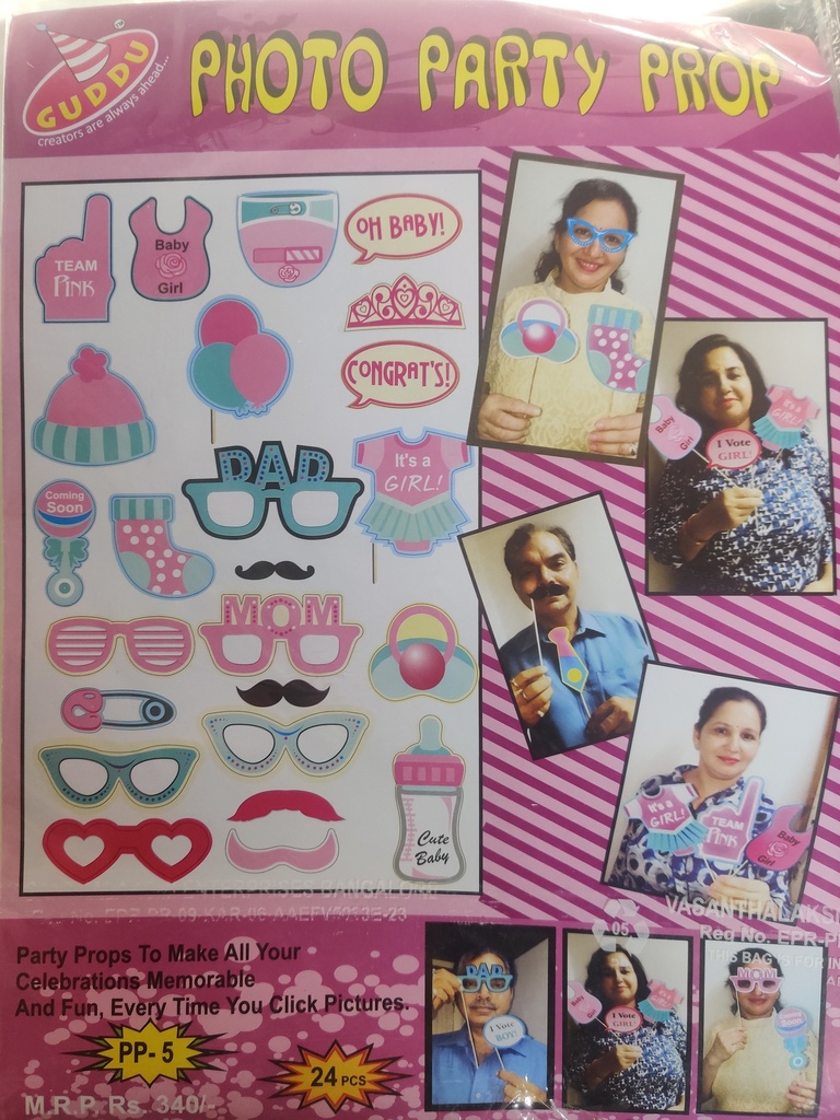Baby shower Photo props