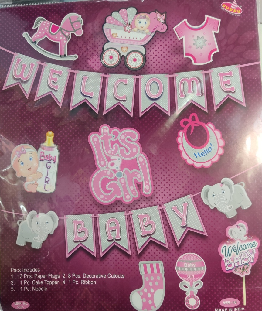 Welcome baby banner