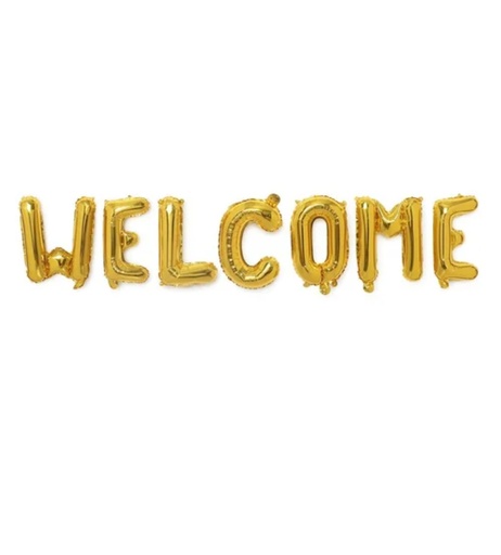Welcome foil banner