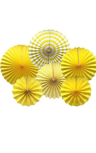 Round paper fan