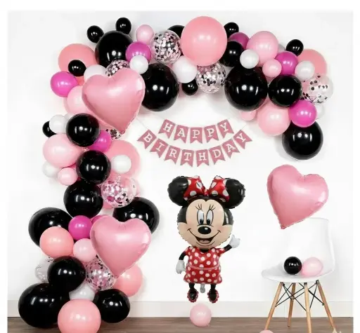Mini mouse birthday decor set