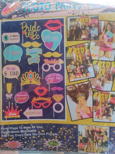 Bride to be photo props