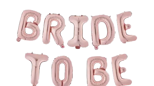 Bride to be foil banner