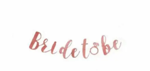 Bride to be glitter banner